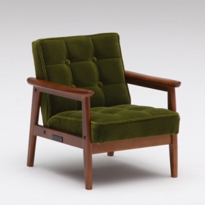 K chair Mini 綠絨兒童椅