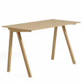 橡木透明漆桌面+橡木桌腳