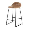 GUBI 3D 木質金屬腳吧台椅